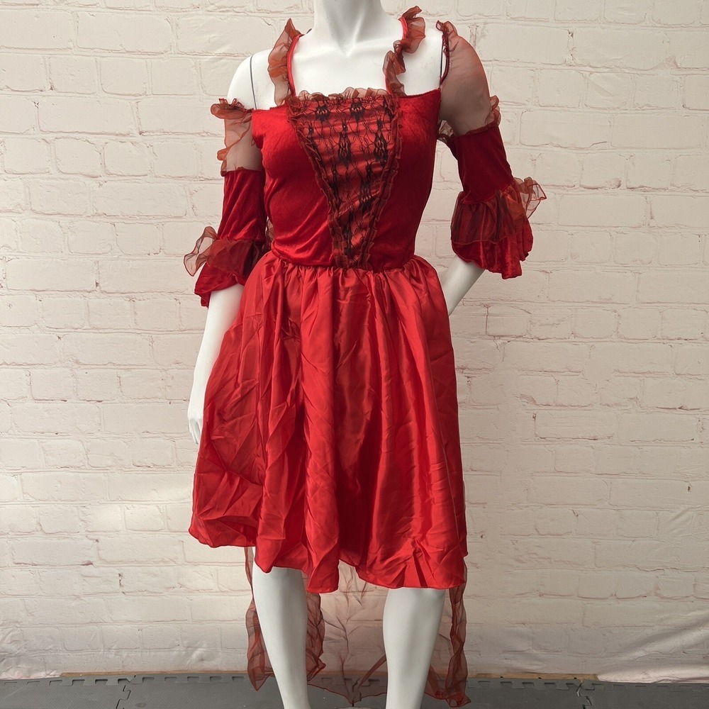 Morph Women's Devil Red Costume Halloween Size M